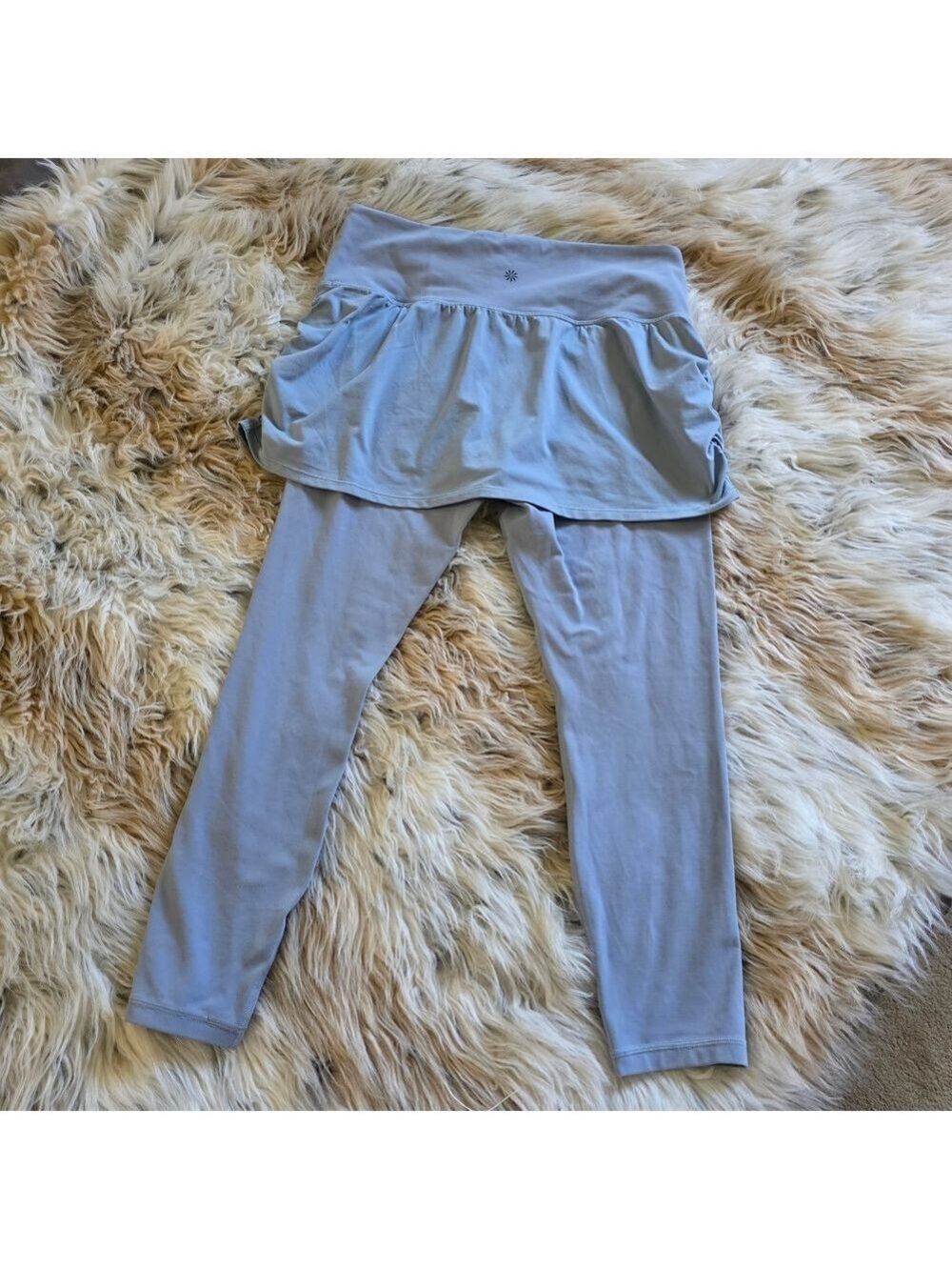 Athleta Elation 2 In 1 7/8 Skirt Tight In Sky Blue - Picture 7 of 8